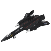Black X-Planes Air Force SR-71A Blackbird Die Cast Jet Plane Toy with Pull Back