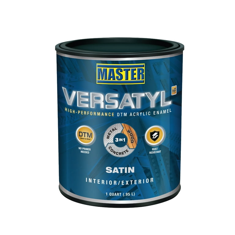 Master Versatyl High Performance DTM Acrylic Enamel Satin Accent