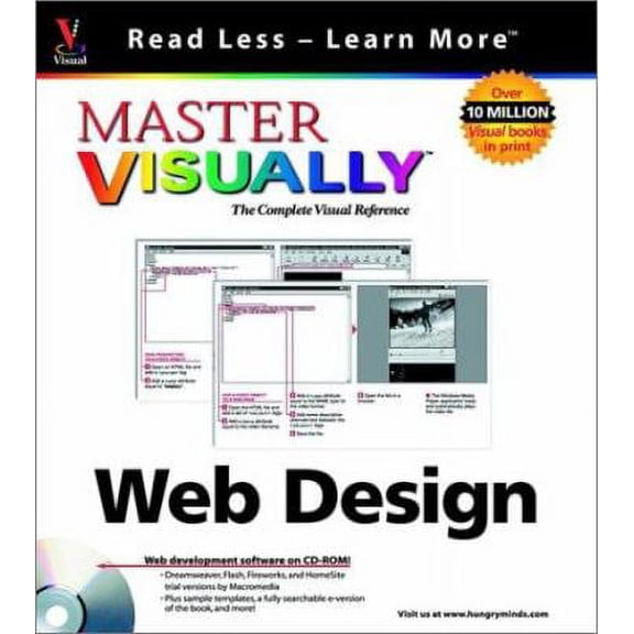 Pre-Owned Master Visually Web Design by Gatlin and Toot Paperback, Computing & Internet, 623 Pages,English