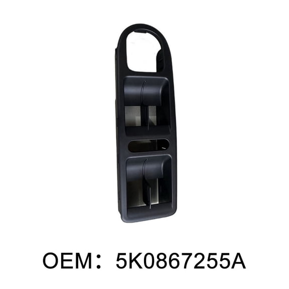 Master Window Control Panel Bezel Trim 5K0867255A Black Plastic Replacement for Golf 6 Car Interior Parts