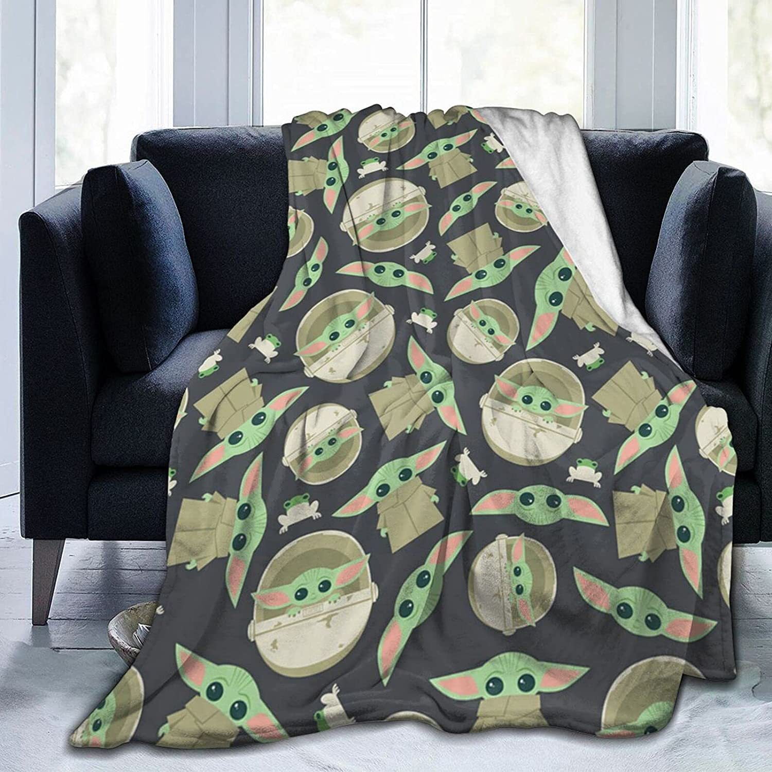 Master Yoda Cartoon Blanket Plush Blanket