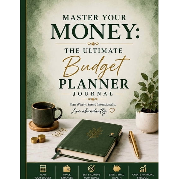 Master Your Money: The Ultimate Budget Planner Journal, (Paperback)