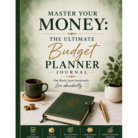 Master Your Money: The Ultimate Budget Planner Journal, (Paperback)