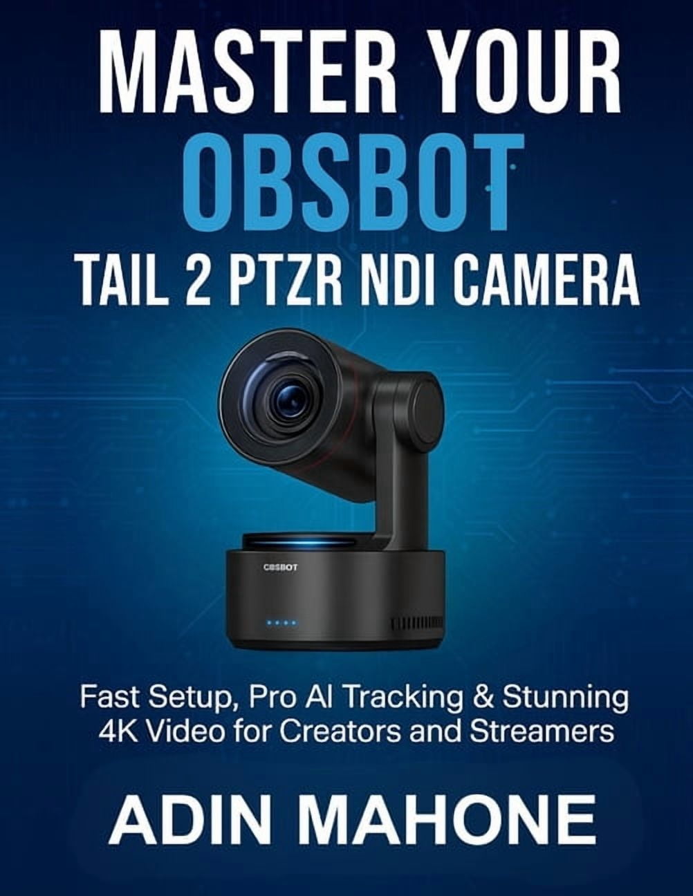 OBSBOT Tail 2 met afstandsbediening 4K PTZR NDI camera 60 fps, AI Auto Tracking | 1/1,5 inch 50 MP, 5-voudige optische zoom, HDMI/SDI/USB/IP, meerdere uitgang voor live-evenementen in de kerk