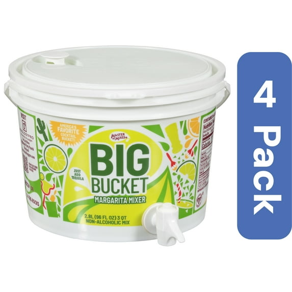 Master of Mixes Big Bucket Margarita Mix 96 oz (Pack Of 4)