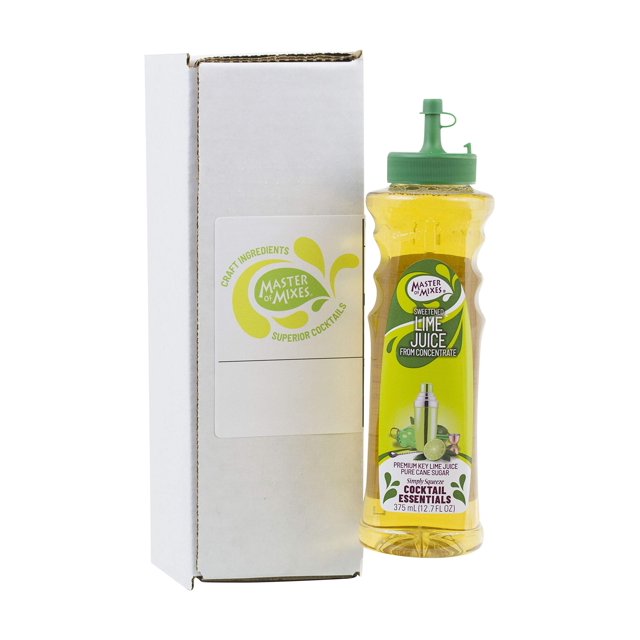 Master of Mixes Cocktail Essentials Sweetened Lime Juice, 375 ML Bottle