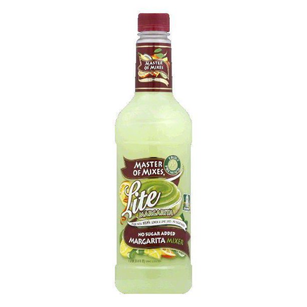 Master of Mixes Lite Margarita Mix, 33.8 OZ (Pack of 6)
