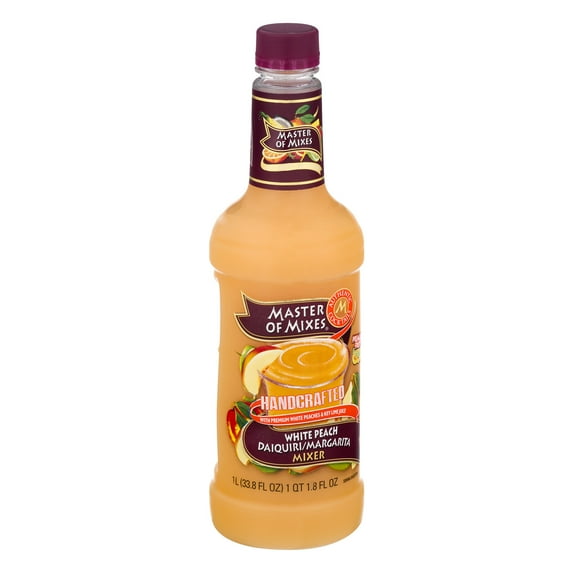 Master of Mixes White Peach Daiquiri/Margarita Cocktail Mixer, 33.8 fl oz