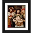 thumbnail image 1 of Master of Saint Sang 15x18 Black Ornate Wood Framed Double Matted Museum Art Print Titled - Ecce Homo (Early 16th Century), 1 of 5