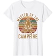 thumbnail image 1 of Master of the Campfire Camping Lovers Gift Camper T-Shirt, 1 of 3