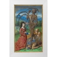 thumbnail image 1 of Master of the Chronique Scandaleuse 16x24 White Modern Wood Framed Museum Art Print Titled - Denise Poncher before a Vision of Death, 1 of 4