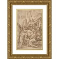 thumbnail image 1 of Master of the Egmont Albums 17x24 Gold Ornate Framed and Double Matted Museum Art Print Titled - The Last Supper (16th Century), 1 of 4