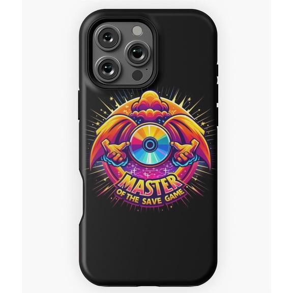 Master of the Save Game Neon Gaming Phone Case for iPhone 16 15 14 13 12 11 Pro Max