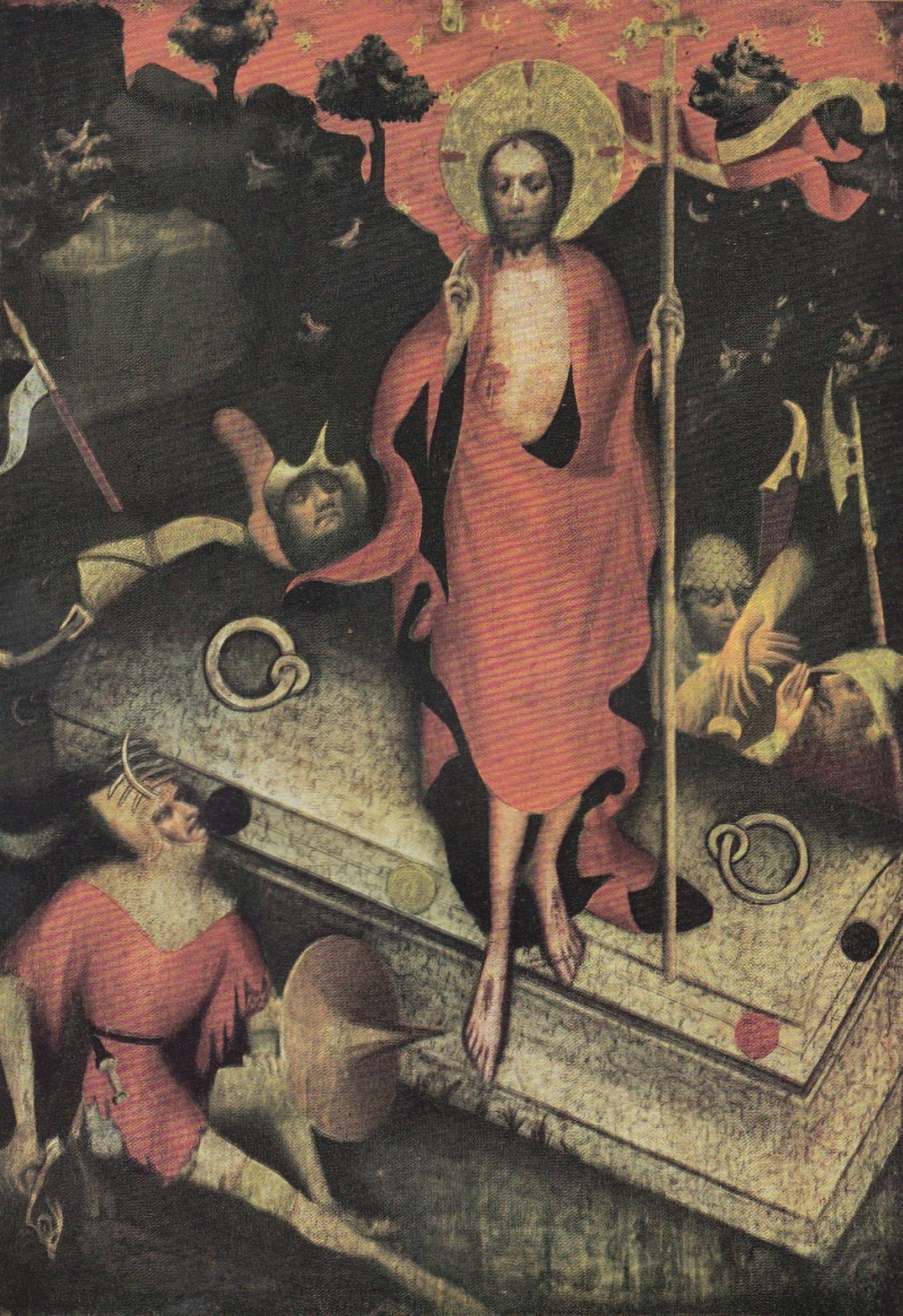 Master of the Wittingau Altar German Painting The Resurrection c1380 Canvas Art - (18 x 24)