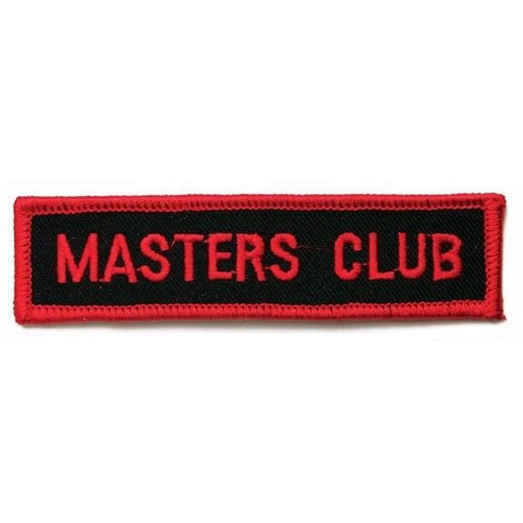 Master's Club Martial Arts Uniform Patch, 4"