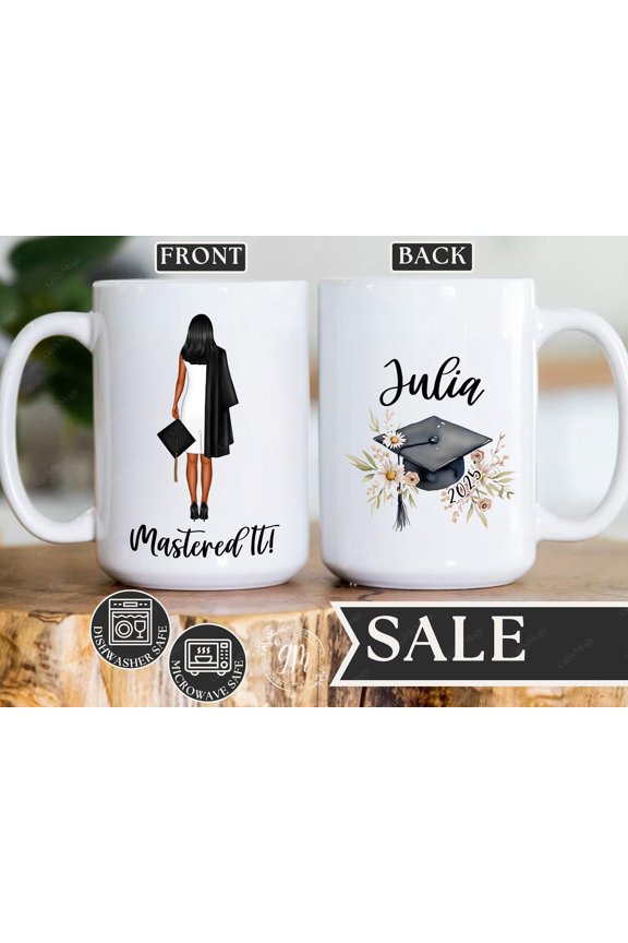 Master's Graduation Mug Custom Master Degree Gift MBA Grad Gift