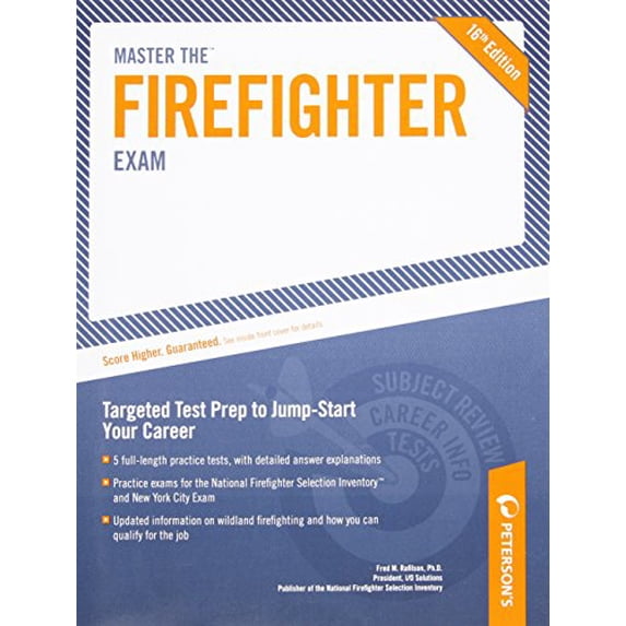Pre-Owned Peterson's Master the Firefighter Exam (Paperback) 0768927188 9780768927184