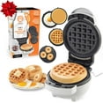 thumbnail image 1 of MasterChef 3-in-1 Mini Breakfast Maker- Make Eggs, Pancakes, Donuts, & Waffles and More in One Appliance! 3 Removable Non-Stick Cooking Plates for Easy Cleaning & Storing, 1 of 5
