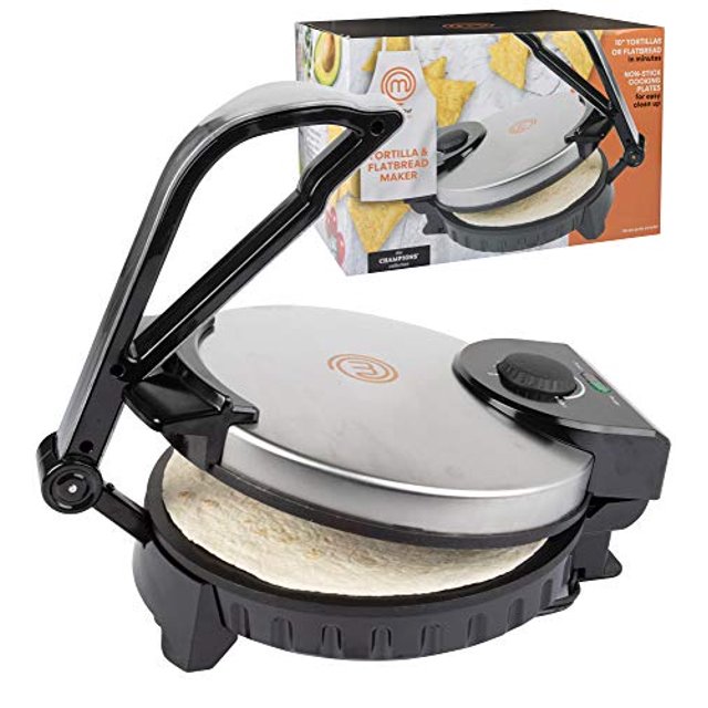 MasterChef Electric Tortilla Maker Homemade Flatbread, Tortillas