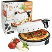 MasterChef Electric 12 Pizza Maker- Cook Homemade Calzones, Quesadillas & Cookies! - Adjustable Temp Control for Crispy Crust- Great Gift for Cooks