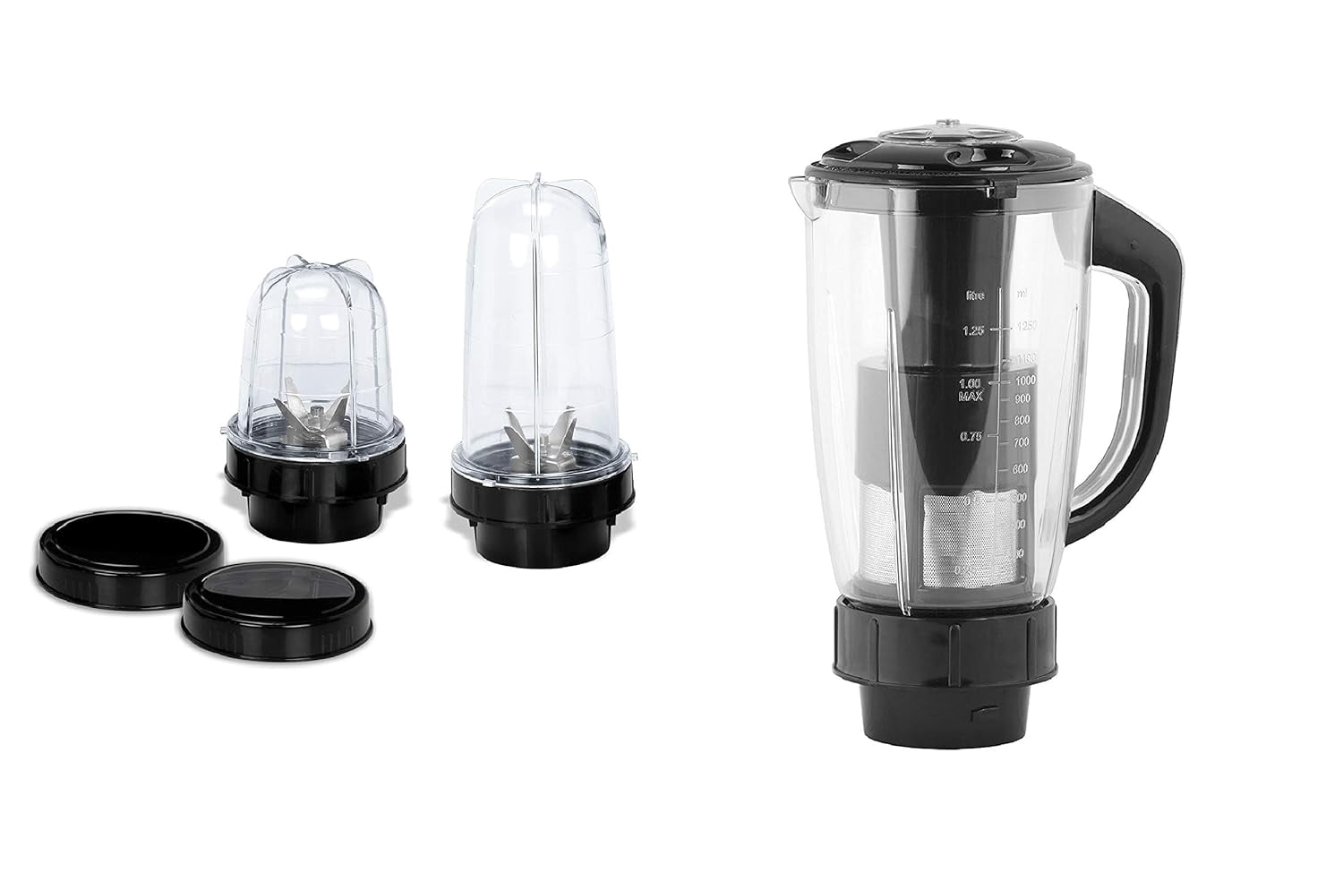 MasterClass Sanyo EP21 Juicer jar and Bullet Jar Combo ABS Plastic Set ...