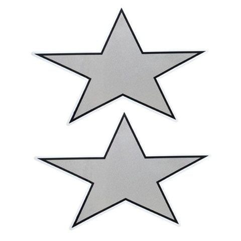 MasterCraft Boat Graphic Decals 751107 | Silver Star Stickers (Pair)