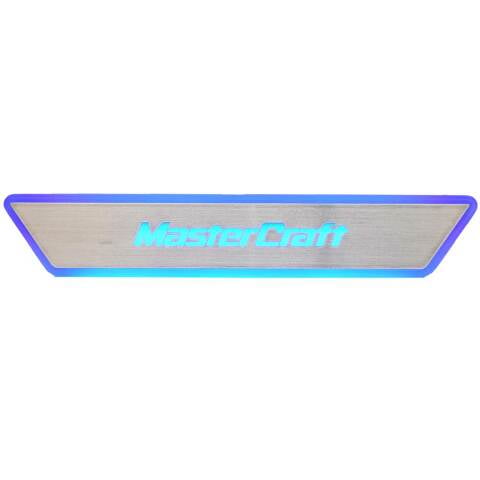 MasterCraft Boat Backlit Logo Panel 509167B | X26 Blue Resin 14 x 2 1/2 Inch