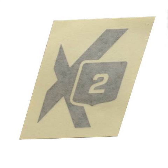 MasterCraft Boat Decal 7550205 | X2 Silver 2 1/2 x 4 3/8 Inch Sticker Emblem