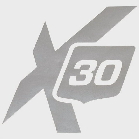 MasterCraft Boat Decal 755437 | X30 Silver 4 x 4 1/4 Inch Sticker Emblem