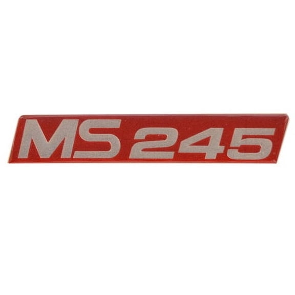 MasterCraft Boat Decal 759900 | MS 245 Red Silver Vinyl 7 1/2 Inch