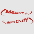 thumbnail image 1 of MasterCraft Boat Decal | Red Logo Stickers (Set of 2), 1 of 3