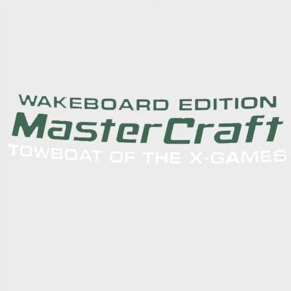 MasterCraft Boat Decal Sticker | Wakeboard Edition X-Games Green White