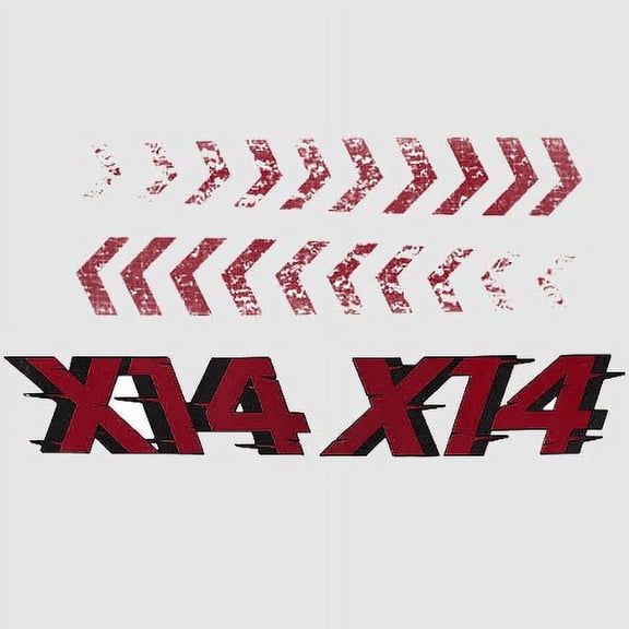 MasterCraft Boat Decal Stickers | X14 Pro Tour Red