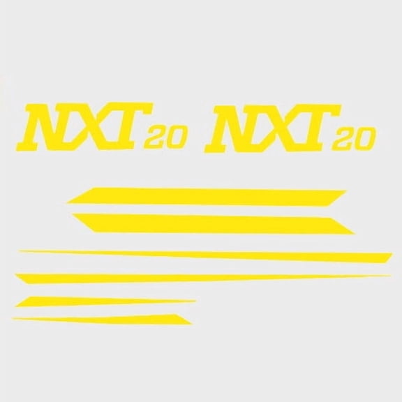 MasterCraft Boat Graphic Decals 750187 | NXT20 Yellow Stickers (Kit)
