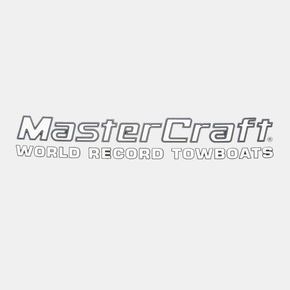 MasterCraft Boat Raised Decal 758406 Vinyl 29 1/2 x 4 3/4 Inch White
