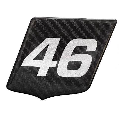 MasterCraft Boat Raised Decal Sticker | Emblem X46 Black Carbon Fiber