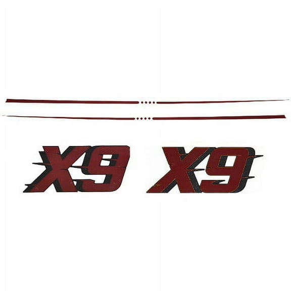 MasterCraft Boat Raised Decal Stickers | X-9 Pro Tour Red