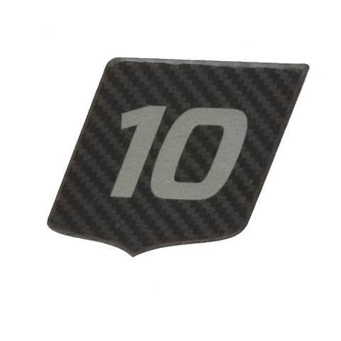 MasterCraft Boat Raised Emblem Decal 7502068 | X10 Black Carbon Fiber Sticker