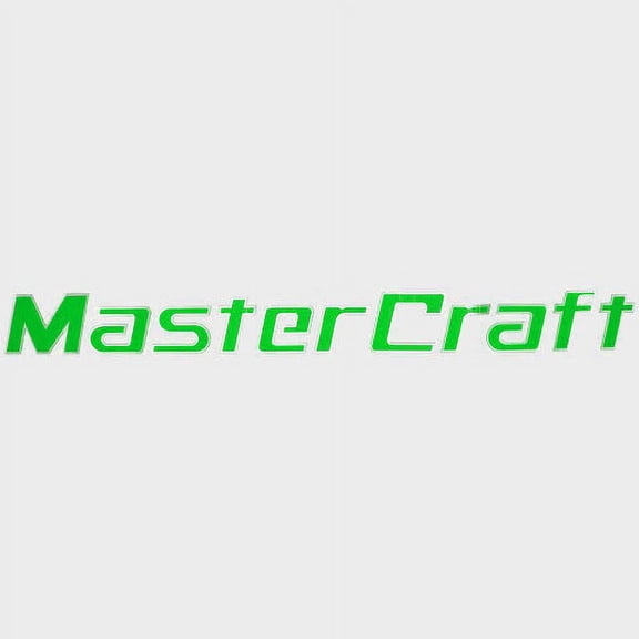 MasterCraft Boat Raised Emblem Decal 758008 | Logo Lime Green Sticker
