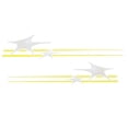 thumbnail image 1 of MasterCraft Boat Raised Graphic Decals 758086 | ProStar Yellow (2 PC), 1 of 4
