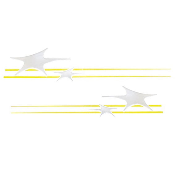 MasterCraft Boat Raised Graphic Decals 758086 | ProStar Yellow (2 PC)