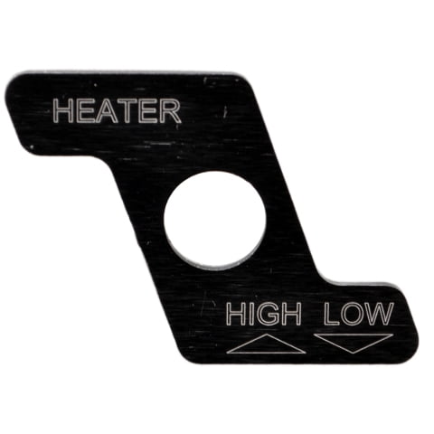 MasterCraft Boat Switch Plate | Seat Heater High Low Black Panel
