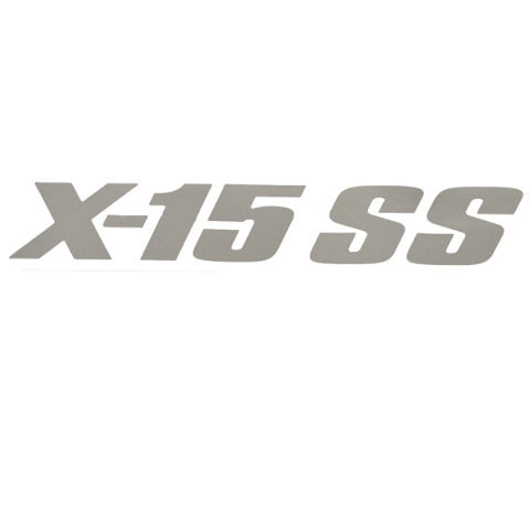 MasterCraft Boat Windshield Decal 7506310 | X15SS Silver Vinyl 13 Inch