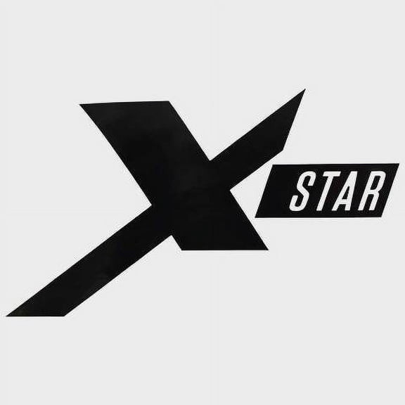 MasterCraft Boat X Star Decal Sticker | Black Vinyl 7 x 4 1/8 Inch