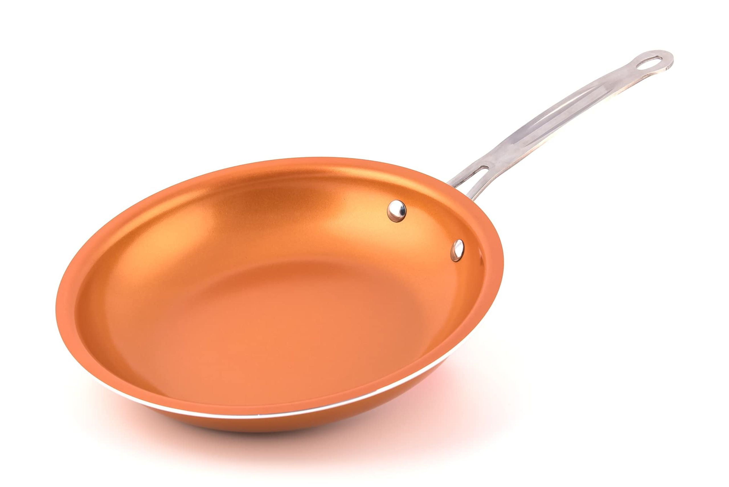 Copper 10-inch Aluminum Non-Stick Fry Pan with Ceramic Coating