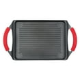 thumbnail image 1 of MASTERPAN Nonstick Grill Plate with Silicone Handles, 10"x13" (25x33cm), 1 of 8