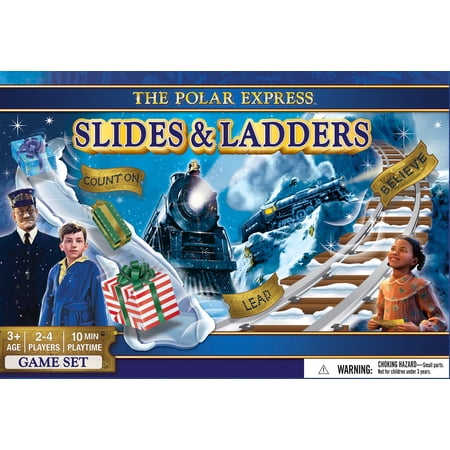 MasterPieces The Polar Express Slides & Ladders Board Game for Kids - Christmas Family Fun
