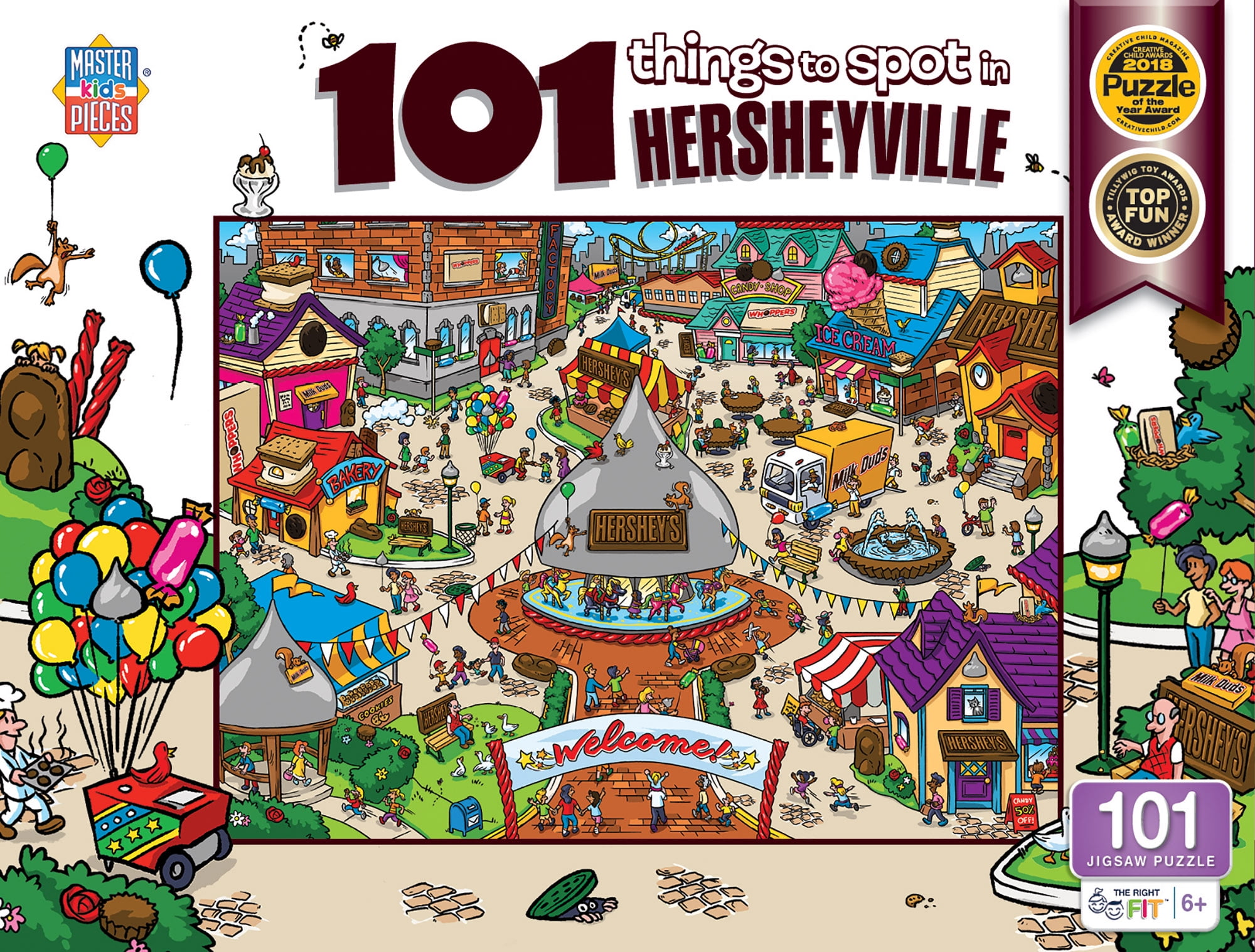 MasterPieces 100 Piece Jigsaw Puzzle - 101 Things to Spot in Hersheyville