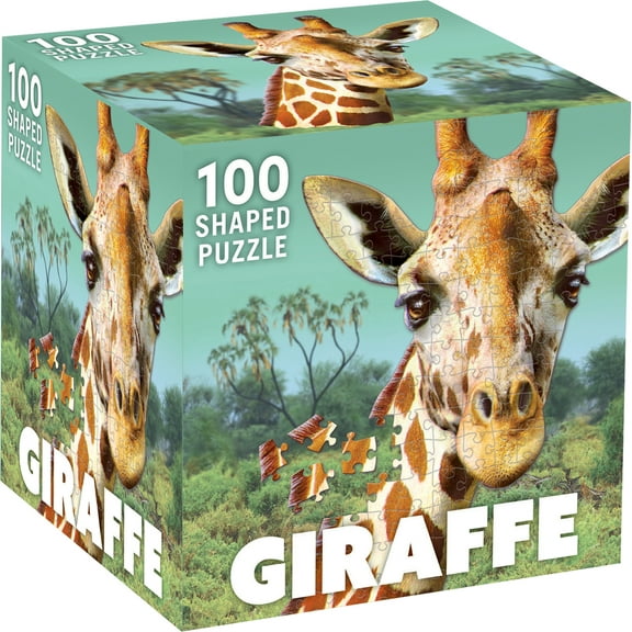 MasterPieces 100 Piece Jigsaw Puzzle - Giraffe - 11.98"x11.19"
