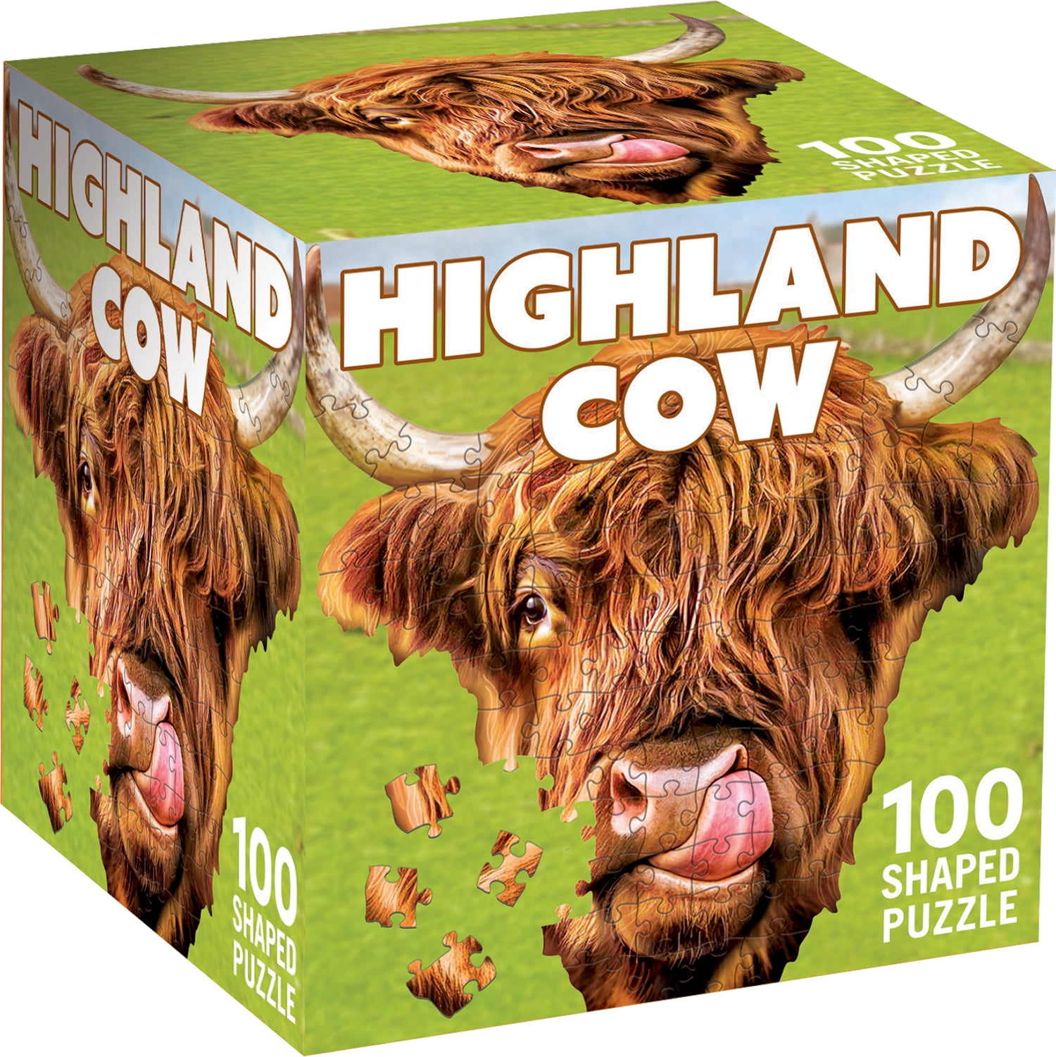 MasterPieces 100 Piece Jigsaw Puzzle - Highland Cow - 11.25